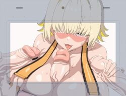 animated elegg_(boom_and_shock)_(nikke) elegg_(nikke) female foursome gif goddess_of_victory:_nikke multiple_penises official_alternate_costume paizuri paizuri_under_bikini paizuri_under_clothes penis swimsuit swimsuit_paizuri swimzuri tagme theobrobine work_in_progress yellow_bikini yellow_bikini_top yellow_swimsuit