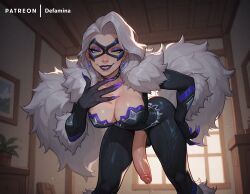 2d 2d_(artwork) 2d_artwork ai_generated big_ass big_boobs big_breasts big_butt big_nipples big_thighs biped black_cat black_cat_(marvel) black_cat_(marvel_rivals) blonde_hair boobs boobs_bigger_than_head boobs_focus breasts breasts_apart cat cat_ears cat_humanoid clothes clothes_down cock_keyhole_clothing comic comic_page comic_panel comics curvaceous curvaceous_body curvaceous_figure curves curvy curvy_body curvy_figure curvy_hips defamina duo erection exhibitionism eyebrows eyelashes facing_viewer felicia_hardy felid feline felis fingers front_view frown futa futa_only futanari gloves hanging_breasts hanging_clothes holding holding_object huge_cock human large_ass large_breasts large_butt large_thighs latex latex_clothing looking_at_viewer male mammal marvel marvel_comics marvel_rivals milf nose open_mouth open_smile robe robe_only sex short_hair simple_background sleeves smile spider-man_(series) standing thick_ass thick_butt thick_hips thick_legs thick_thighs topless voluptuous voluptuous_body vulva watermark white_hair_female