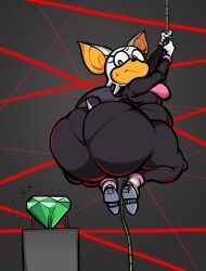 rouge the bat from sonic (series) by hornygoatlean (artist)