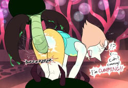 1_eye ambiguous_gender announcing_orgasm arthropod bestiality bodily_fluids cartoon_network centipede centipeetle clothed clothed_female clothing corrupted_gem cum_from_rape dialogue duo english_text female feral forced forced_orgasm gem_(species) genitals hi_res humanoid humanoid_on_feral monster monster_on_female myriapod nephrite_(gem_species) onomatopoeia orgasm ovipositor pearl_(gem_species) pearl_(steven_universe) penis pincers rape rear_view restrained restrained_arms restrained_legs rolld6toporn sex sound_effects speech_bubble steven_universe surprised tears teratophilia text torn_clothing