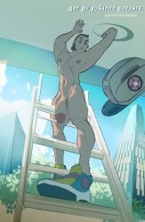 pokemon npc_trainer npc pokemon_adult big_penis big_balls dick exhibitionism workout_clothes game_freak game video_games video_game_character male_only