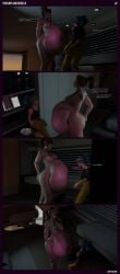 3d anal_vore big_breasts breasts brigitte female female_pred hyper hyper_belly large_breasts lepetitejane1111 overwatch overwatch_2 page_25 self_upload vore vore_belly vore_comic vore_sex