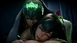 3d after_sex ambiguous_penetration animated final_fantasy final_fantasy_xiv implied_penetration implied_sex initial_a queen_sphene selfcest sex sound sphene_alexandros_xiv tagme video