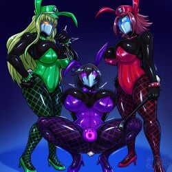 after_transformation bdsm_collar bimbo bimbo_futa bimbofication bimbofied black_skin brainwashed breasts breasts_bigger_than_head bulge bunny_boy bunny_ears bunny_ears_headband bunny_futa bunny_girl bunny_waitress bunnysuit c.c. cap chastity chastity_cage child_bearing_hips clothed clothing cock_bulge code_geass color colored commission corruption digital_media_(artwork) dominatrix drone enemy_conversion female femdom feminization fishnet_pantyhose fishnet_stockings fishnets fit_female fully_clothed futa_only futa_transformation futanari futasub gender_transformation genderswap genderswap_(mtf) green_hair heels humiliated humiliation hypnosis intersex kallen_stadtfeld latex latex_clothing latex_skin latex_transformation leash leash_pull lelouch_lamperouge leotard light_skin lock_bulge lock_symbol male military_cap mind_control nulge null_bulge penis permanent_chastity permanent_chastity_device permanent_transformation post-transformation presenting_bulge red_bowtie riding_crop rule_63 shadow_waitress shiny_skin short_hair skindentation spacen'cakes spandex spandex_clothing spiked_bracelet spiked_collar squatting text thick_thighs transformation transformed waitress wide_hips