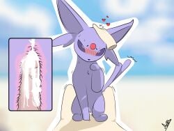 av8r bestiality blurred_background blush blush_lines bodily_fluids cel_shading cowgirl_position cum disembodied_hand duo eeveelution ejaculation espeon eye_roll female feral from_front_position fur generation_2_pokemon genital_fluids headpat heart_(marking) hi_res human human_on_feral interspecies male male/female mammal markings nintendo on_bottom on_top outline penetration pokemon pokemon_(species) sex shaded vaginal vaginal_penetration x-ray_view zoophilia_pregnancy
