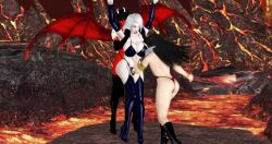 3girls ass big_ass big_breasts big_butt black_hair boobjob breasts bubble_ass bubble_butt curvaceous curvy curvy_body curvy_female curvy_figure curvy_hips death_(personification) demon demon_girl grim_reaper gut_punch horns huge_ass huge_breasts lady_death long_hair multiple_girls naughty perspective purgatori queen_of_the_dead red_skin vampire vampirella voluptuous voluptuous_female white_hair white_skin wings xnafanxps