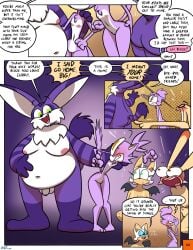 anthro ass awooga big_the_cat blaze_the_cat blush breasts comic cream_the_rabbit dialogue domestic_cat english_text eyes_bugging_out felid feline felis female genitals hi_res lagomorph leporid male mammal nipples nude penis pussy rabbit rouge_the_bat sega sonic_(series) sonic_the_hedgehog_(series) speech_bubble text theenfman wild_take