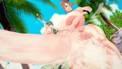 1futa 1girls 3d beach female futa_on_female futanari gigantic_breasts gigantic_penis gigantic_testicles grenadekisses hyper hyper_balls hyper_penis koikatsu one-punch_man size_difference sophia_(punky) stomach_bulge tatsumaki