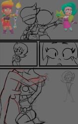 amber_(brawl_stars) animated brawl_stars fellatio female lola_(brawl_stars) papersketch sketch