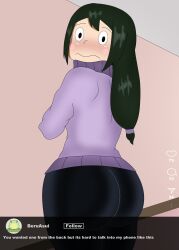 asui_beru beru_asui big_ass big_butt blush instagram looking_at_viewer milf my_hero_academia nap´sart shy social_media