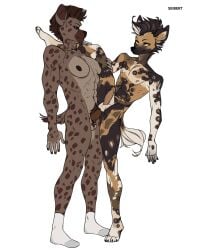 absurd_res african_wild_dog anal anal_sex anthro breasts canid canine clothing duo footwear furaffinity gynomorph gynomorph/male gynomorph_penetrating gynomorph_penetrating_male hi_res humanoid_genitalia hyena intersex intersex/male intersex_penetrating intersex_penetrating_male jane_brown male male_penetrated mammal penetration pubes_in_ass seibert sex silvester_whitehead socks