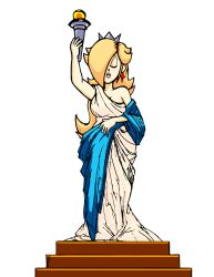 1girls blue_eyes clothing columbia_pictures female female_only idendrawx mario_(series) nintendo princess_rosalina public_domain solo standing