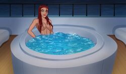 aquaman_(series) breasts dc dc_comics dcau edit jacuzzi justice_league justice_league_unlimited m3400 mera sunsetriders7 yacht