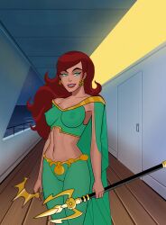 aquaman_(series) dc dc_comics dcau edit justice_league justice_league_unlimited m3400 mera see-through_clothing sunsetriders7 yacht