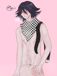 abs almost_naked artist_self-insert ass ass_grab belt black_hair blush canon_x_oc checkered_clothing cum cum_in_pussy danganronpa danganronpa_v3 doggy_style dom/sub dominant_male first_art_piece fit_male from_behind from_behind_position heart-shaped_pupils kokichiomasangel male male/female naked_female naked_male ouma_kokichi pale-skinned_female pale-skinned_male pale_skin pink_background pointy_teeth purple_eyes purple_hair red_skin sharp_teeth skinny_male spanking straight straight_hair vaginal_penetration whipping whipping_marks