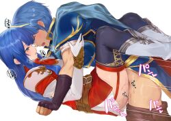 1boy 1girls alternate_version_available armor bare_thighs belt black_gloves black_thighhighs blue_eyes blue_hair boots caeda_(fire_emblem) cape closed_eyes clothes_pull commission couple dress elbow_gloves female fingerless_gloves fire_emblem fire_emblem:_mystery_of_the_emblem fire_emblem:_shadow_dragon_and_the_blade_of_light garter_straps gloves happy_sex heavy_breathing hetero highres husband_and_wife leg_lock long_hair looking_at_another male marth_(fire_emblem) missionary nintendo on_back pants pants_pull pegasus_knight_uniform_(fire_emblem) purelove_acc pussy_juice red_dress sex short_hair short_sleeves shoulder_armor skeb_commission smile sound_effects sweat thighhighs thighs tiara vaginal_penetration white_background white_gloves