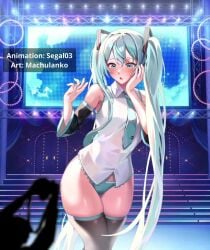 animated hatsune_miku machulanko panties segal03 tagme thighs video