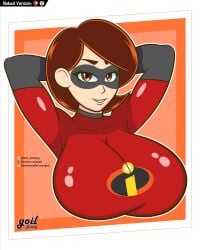 big_breasts big_breasts breasts breasts disney elastigirl female female female_only goil_drawing helen_parr pixar superheroine the_incredibles the_incredibles_2