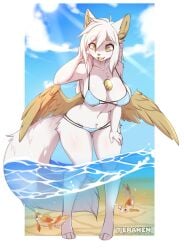 angel_(xnyavii) anthro big_breasts breasts female furry teranen thick_thighs wide_hips