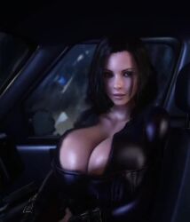 1girls 3d 3d_animation alternate_breast_size animated black_bodysuit black_hair bodysuit breasts breasts_bigger_than_head breasts_bigger_than_torso car cleavage corset female female_only female_solo gigantic_breasts huge_breasts inside_car kate_beckinsale looking_at_viewer open_bodysuit rain raining selene_(underworld) shorter_than_30_seconds shorter_than_one_minute skin_tight solo solo_female tagme underworld vaako vampire vampire_girl vertical_video video