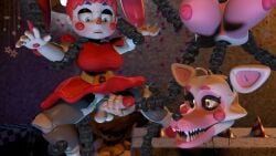 3d 3d_(artwork) baby_(fnafsl) balls breasts cally3d circus_baby circus_baby_(fnaf) clazzey clown clown_girl cock cock_ring cryptiacurves cum ears_up fazclaire's_nightclub female five_nights_at_freddy's five_nights_at_freddy's:_sister_location fnaf freddy_(fnaf) fredina's_nightclub fredina_(cally3d) frenni_(cryptia) frenni_fazclaire futanari golden_freddy golden_freddy_(fnaf) golden_fredina_(cally3d) hand_on_penis handjob hat mangle_(fnaf) mangled_mangle_(fnaf) naked_female party restrained rule_63 scottgames sister_location star tight_clothing type_0