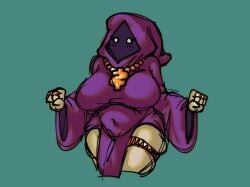 big_breasts big_butt big_thighs cloak female female_only jewelry shadow_wizard_money_gang sketch ultradistort wizard_hat