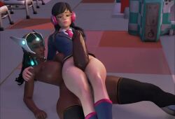 1futa 1girls 3d academy_d.va animated big_breasts blizzard_entertainment blue-tinted_eyewear d.va dark-skinned_futanari dark_skin erection female futa_on_female futanari huge_cock hyper hyper_penis interracial light-skinned_female light_skin no_sound overwatch penis penis_longer_than_knee symmetra thick_thighs thigh_job thigh_sex tinted_eyewear video visor wxokky