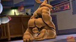 3d 3d_animation animated canine chubby feet gay max_(sam_and_max) moonwulf paws sam_and_max samuel_dog soles sound_effects source_filmmaker tagme thick_ass thick_thighs twerking video