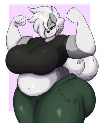 big_ass big_breasts breasts bubble_butt chubby dewwydartz female furry huge_ass terra_(dewwydartz) thick_thighs wide_hips