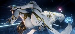 1girls 3d 3d_(artwork) 3d_artwork 3d_model anus ass breasts colonelyobo large_ass looking_at_viewer presenting puffy_anus small_breasts thick_thighs thighs warframe wisp_(warframe)