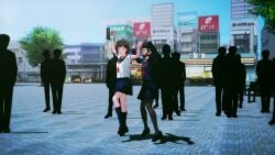 1080p 2girls 3d character_request dancing glasses iyochi medium_breasts mmd mp4 music no_sex park pussy pussy_hair removed_clothing school_uniform schoolgirl shy small_breasts stockings street striptease tagme twintails undressing undressing_partner undressing_self video