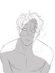 harry_potter harry_james_potter draco_malfoy yaoi gay inminent_blowjob suggestive_fluid dick_on_face dick_shadow inminent_rape oblivious heat unaware dogselection omegaverse