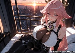 evelyn chevalier (cosplay) from genshin impact by miyuai