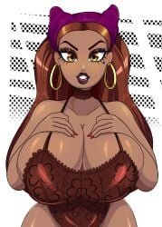 bratz yasmin_(bratz) bimbo bimbo_lips bimbo_body bimbo_lip bimbo_milf latina latina_female latina_milf latina_bimbo mga jose12mexico jose12maximo dark-skinned_female dark_skin brown_hair brown_eyes naughty_face lipstick lingerie lingerie_only lingerie_bra