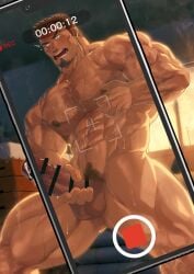 1boy abs after_orgasm arm_hair balls bara beard beefy being_watched biceps big_balls big_glans big_hands big_penis black_eyes blackmail breasts breasts_bigger_than_head broad_shoulders brown_hair censor_bar censored censored_penis chest_hair collarbone completely_nude cum cum_drip cum_on_penis cum_string daddy dark_penis dark_skin dilf dripping dripping_cum erection exposed filming foreskin foreskin_folds freaky frenulum frown gay goatee hairy happy_trail hi_res holding_penis huge_cock hunk indoors legs_apart long_penis looking_at_viewer male male_breasts male_only manly masturbation mature_male moobs muscles muscular muscular_arms muscular_legs muscular_male muscular_neck muscular_thighs musk musk_clouds navel nipple_play no_anus nude offscreen_character original original_character oyatu55k pecs penis penis_bigger_than_head phone phone_camera phone_screen pinching_nipples pointless_censoring pubic_hair quadriceps recording recording_on_phone recording_video retracted_foreskin sanpaku semen shocked short_hair six_pack small_pupils smartphone solo standing storage_room sunset sweat sweatdrop sweating sweaty teacher thick thick_arms thick_cum thick_legs thick_penis thick_thighs timer tough_guy triceps uncircumcised uncut v-shaped_eyebrows veiny_arms veiny_penis very_sweaty yaoi