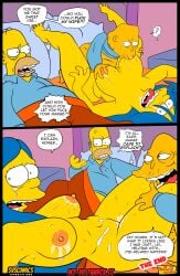 bed bedroom bedroom_sex blue_hair caught_cheating caught_in_the_act cheating cheating_female cheating_wife cucking cuckold cuckolding drah_navlag hans_moleman homer_simpson marge_simpson milf missionary missionary_position netorare older_male older_male_and_younger_female sex sucking_nipple sucking_nipples svscomics the_simpsons touching_breast wife yellow_body yellow_skin