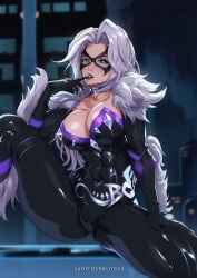 felicia_hardy black_cat_(marvel) marvel marvel_comics spider-man_(series) 2026 marvel_rivals black_cat_(marvel_rivals) 1girls female voluptuous voluptuous_female seductive seductive_look white_hair white_fur superheroine bodysuit skin_tight tight_clothing tight_clothes breasts big_breasts huge_breasts large_breasts thick_breasts massive_breasts hips wide_hips thick_hips thick thick_thighs curvy curvy_figure curvy_body curvaceous curvaceous_figure curvaceous_body curvy_hips curvaceous_hips curvaceous_female curvy_female seducing enticing alluring temptation tempting teasing teasing_viewer tempting_viewer looking_at_viewer green_eyes mask masked masked_female eyemask domino_mask light_skin light-skinned_female laditosbaldosa bursting_breasts collar choker abs abdominals black_lipstick seductive_pose cleavage
