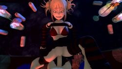 1boy 1girls 3d big_breasts big_penis bikini bikini_top boku_no_hero_academia club drunk drunk_sex duo happy himiko_toga izuku_midoriya light-skinned_female light-skinned_male looking_at_viewer midoriya_izuku missionary_position missionary_sex morada music my_hero_academia on_table public public_sex public_use showing_breasts skirt smile tagme thighhighs toga_himiko vaginal_penetration video