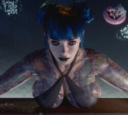 cheri nowlin from cyberpunk 2077 by vexonair