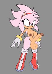 1futa amy_rose anthro balls big_balls big_breasts big_penis big_testicles blackchaos64 breasts casual exposed_torso focused footwear full-package_futanari futa_only futanari glaring handwear handwear_and_footwear_only intersex large_balls large_breasts large_penis large_testicles penis red_eyes solo sonic_(series) sonic_the_hedgehog_(series) super_amy super_form testicles