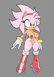 1girls amy_rose big_breasts blackchaos64 breasts busty casual completely_naked completely_nude exposed_torso female footwear glaring handwear handwear_and_footwear_only large_breasts naked navel nude pussy red_eyes solo solo_female sonic_(series) sonic_the_hedgehog_(series) super_amy super_form thick thick_thighs thighs