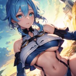 1girls ai_generated asada_shino breasts curvaceous curvy_body curvy_figure female female_focus female_only hi_res huge_breasts sinon sinon_(solus) stable_diffusion sword_art_online sword_art_online:_alicization voluptuous voluptuous_female