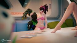 3d d.va female group group_sex lucio_(overwatch) mercy overwatch sanmie3d soldier_76 sombra tagme tracer