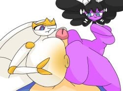 1boy 2girls 2girls1boy anthro ass ass_vs_breasts big_ass big_breasts big_penis breasts female generation_5_pokemon generation_7_pokemon gothitelle huge_ass huge_breasts huge_butt huge_cock humanoid male male/female nopreguntesxd penis pheromosa pokemon pokemon_(species) pokemon_bw pov purple_skin remake spinneborg ultra_beast white_skin