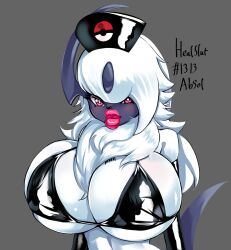 1girls absol anthro bimbo bimbo_anthro bimbo_body bimbo_lip bimbo_lips bimboaudino bimbofication bimbovaporeon bra female furry game_freak heal_slut healslut huge_breasts latex nintendo pink_lips pokémon_(species) pokemon pokemon_(species) thick_lips