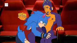 blurau bribe duo eulipotyphlan gay haplorhine hedgehog hi_res male male/male mammal manic_the_monkey monkey movie_sonic oral primate public sega sonic_(series) sonic_the_hedgehog sonic_the_hedgehog_(film) sonic_the_hedgehog_(series)