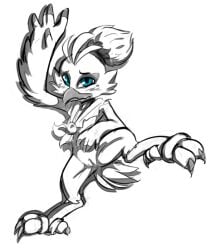 anthro avian female rito rule_63 soulcentinel tagme tears_of_the_kingdom the_legend_of_zelda tulin_(zelda)