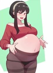 1girls 2d 2d_(artwork) animated asian belch belly belly_button belly_grab belly_movement big_belly big_breasts black_hair blush breasts burp burp_fetish burping churn digestion digestion_noises dress elpacha2 embarrassed exposed_belly exposed_panties eyebrows fat female_only gas gassy headband holding_belly leggings light-skinned_female light_skin lingerie long_hair mp4 music panties partially_clothed red_eyes rubbing_belly shy simple_background slapping slapping_belly slosh sloshing_belly solo_female sound sound_edit sound_effects sound_warning spellsx spy_x_family stomach_noises stuffed_belly swell_reads tagme text tights video yor_briar yor_forger