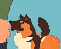 animated anthro ass balls big_butt bodily_fluids canid canine canis digital_media_(artwork) domestic_dog duo face_fucking facefuck fellatio feral feral_penetrated fur furry gay gay_blowjob genital_fluids genitals german_shepherd herding_dog hi_res human human_on_anthro human_on_feral human_on_male human_penetrating interspecies light-skinned_male male male/male male_penetrated male_penetrating male_penetrating_male mammal mertvykhcrows no_sound nude open_mouth oral pastoral_dog penetration penile penis pixel_(artwork) sex short_playtime tagme thrusting thrusting_into_mouth video