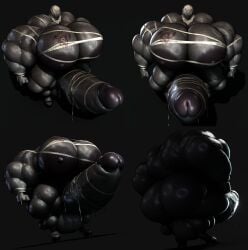 1boy bandage bandages bara bara_tiddies bara_tits big_ass big_penis cyanu daddy dilf erect_penis erection gay gigantic_chest gigantic_pecs huge_balls huge_chest huge_cock huge_pecs male_only muscles muscular muscular_male oc original_character silent_hill solo_male